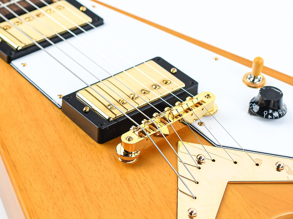 Epiphone 1958 Korina Flying V White Pickguard Reissue | The Epiphone 1958 Korina Flying V White Pickguard Reissue | The